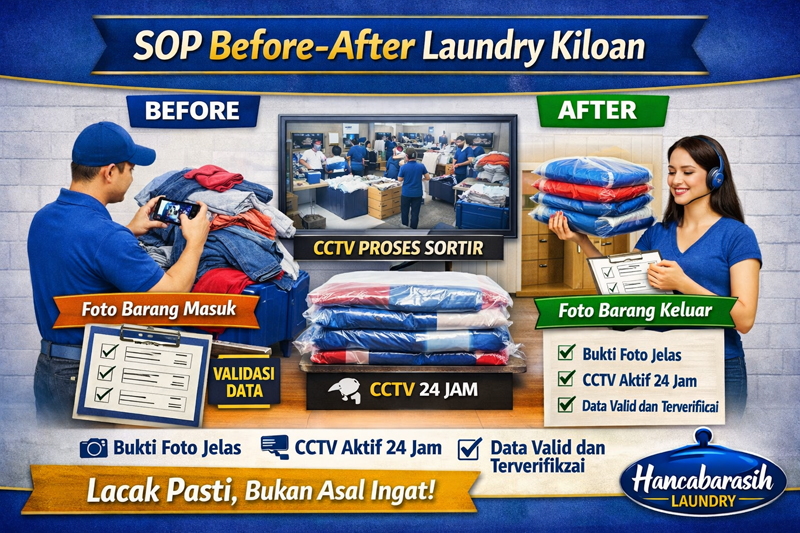 Pentingnya SOP Before–After di Laundry Kiloan