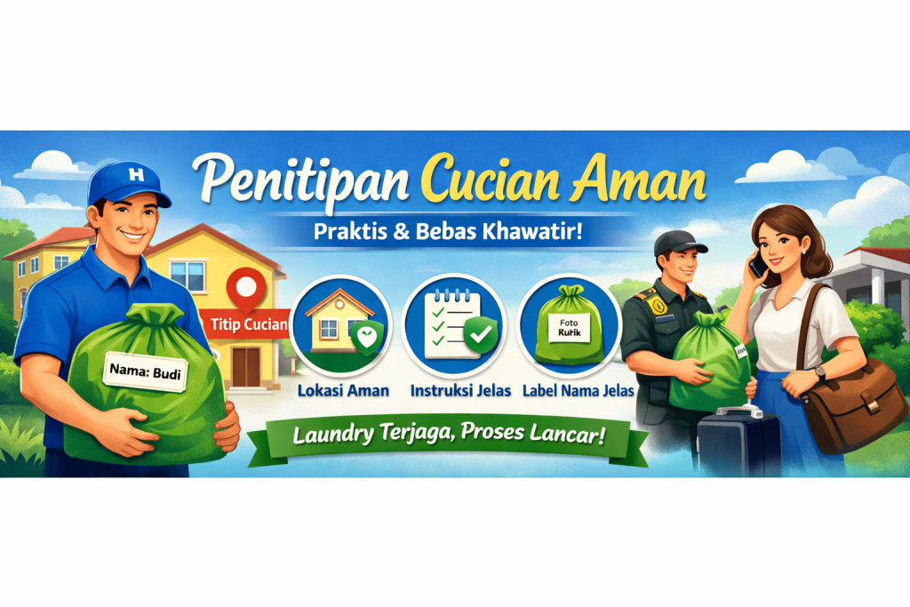 Tips Mengatur Penitipan Cucian Ketika Anda Tidak Ada di Rumah