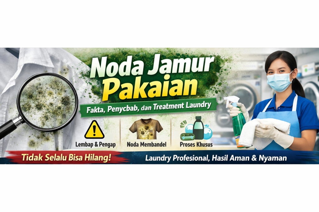 Noda Jamur Pakaian Fakta, Penyebab, dan Treatment Laundry