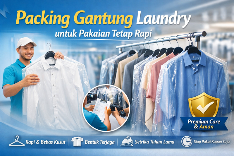 Packing Gantung Laundry untuk Pakaian Tetap Rapi