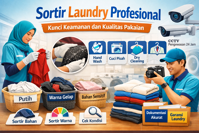 Sortir Laundry Profesional Kunci Keamanan Dan Kualitas Pakaian