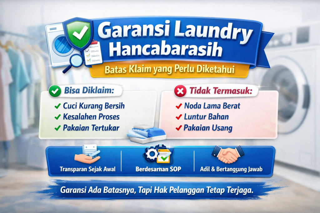 Garansi Laundry Hancabarasih Batas Klaim yang Perlu Diketahui