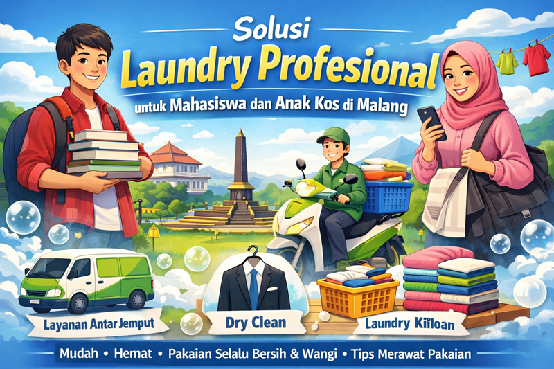 Solusi Laundry Profesional untuk Mahasiswa dan Anak Kos di Malang